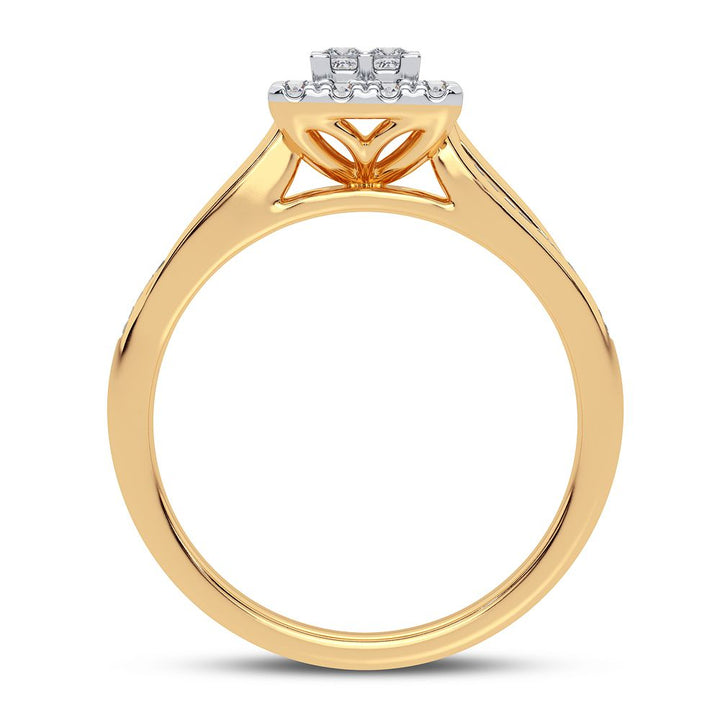 10k Yellow Gold Lab-Created Diamond Engagement Ring (0.50CT)