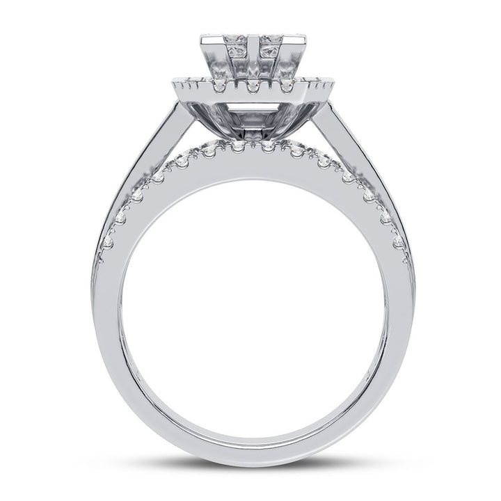 Brilliant 14k White Gold Lab Diamond Engagement Ring