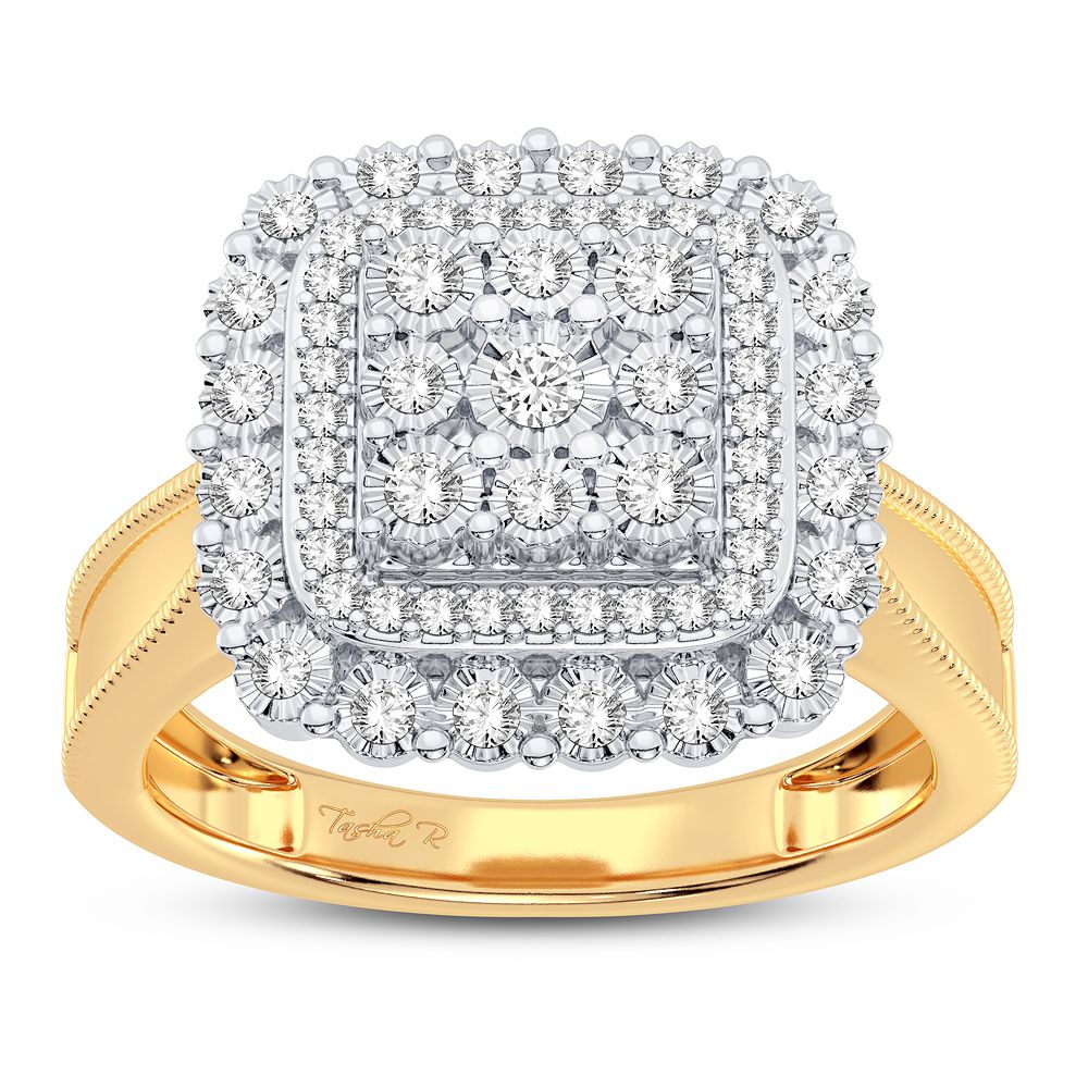 10K Yellow Gold 0.25CT Diamond Ring