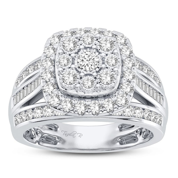 10K White Gold 1.00CT Diamond Ring