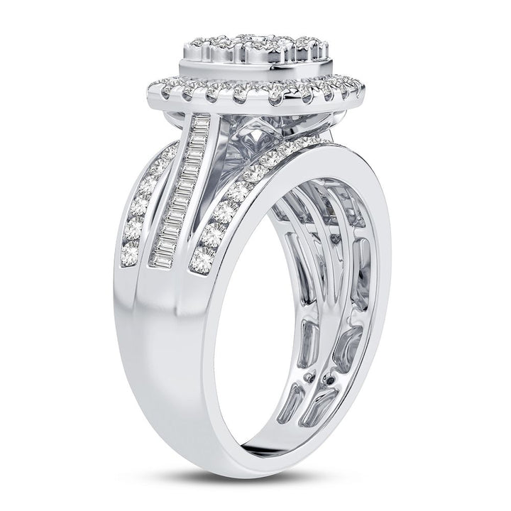 10K White Gold 1.00CT Diamond Ring