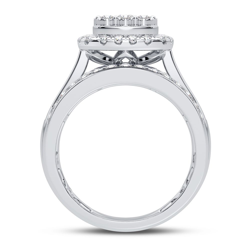 10K White Gold 1.00CT Diamond Ring