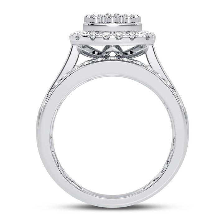 10K White Gold 1.00CT Diamond Ring