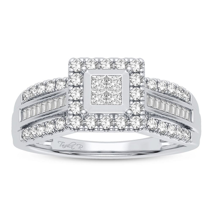 Timeless 14k White Gold Lab Diamond Engagement Ring (0.50 CT)