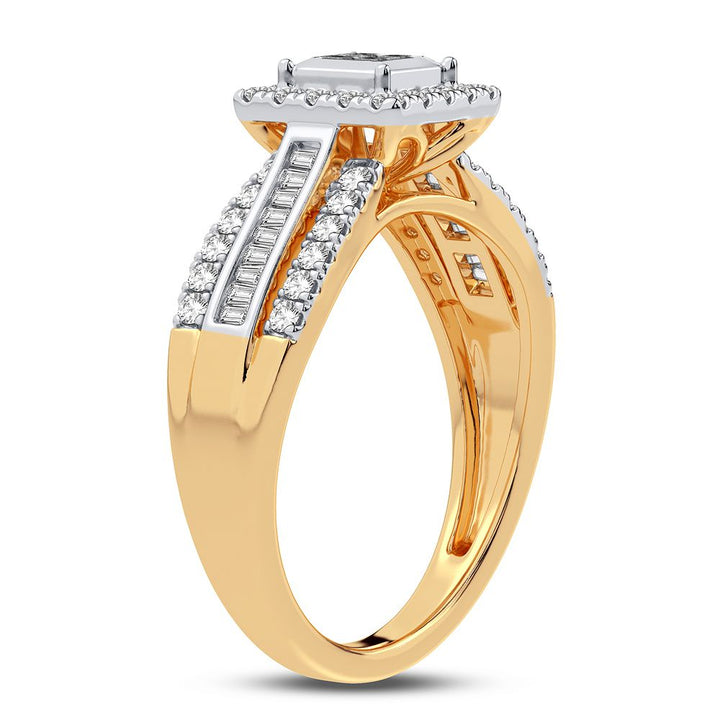 Timeless 14K Yellow Gold Lab Diamond Engagement Ring (0.50CT)