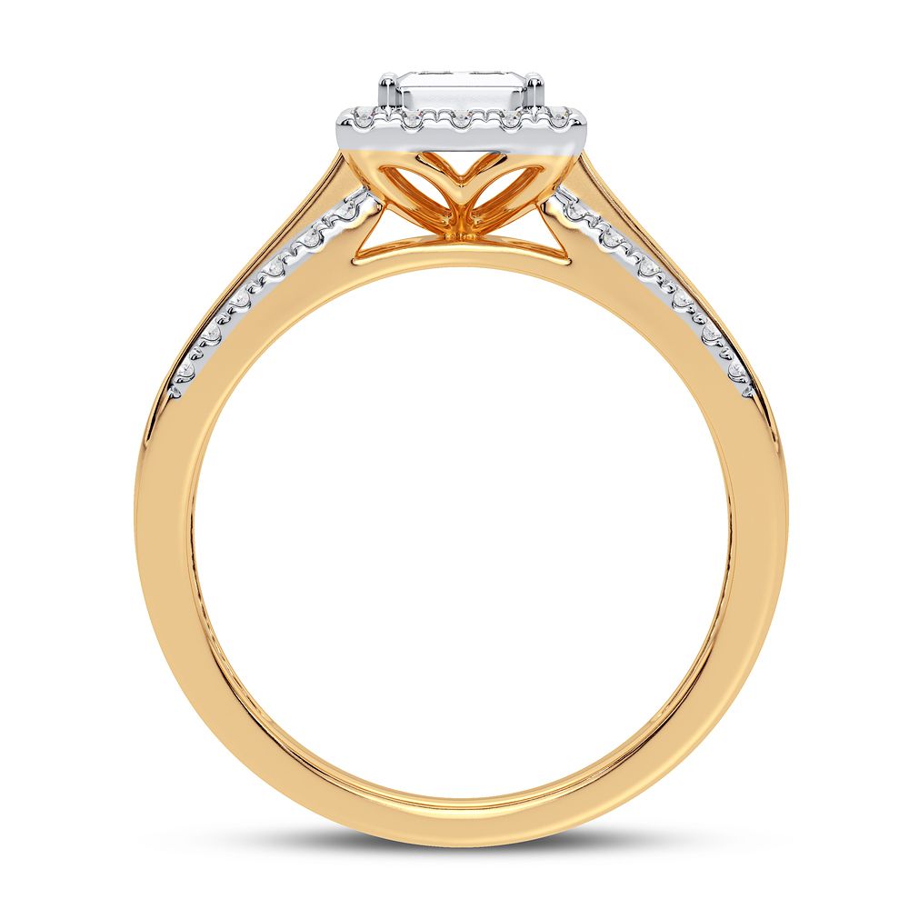 Timeless 14K Yellow Gold Lab Diamond Engagement Ring (0.50CT)