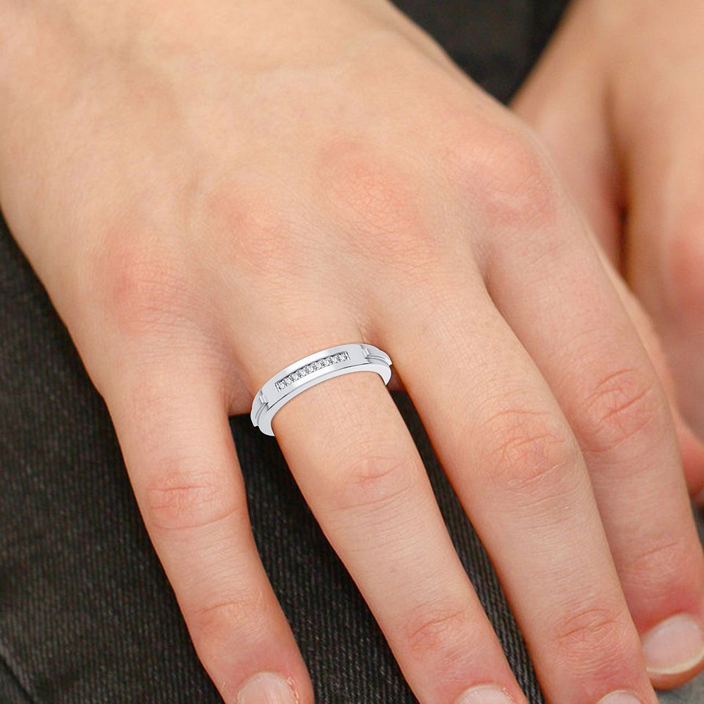 10k White Gold Lab Diamond Trio Set for Her