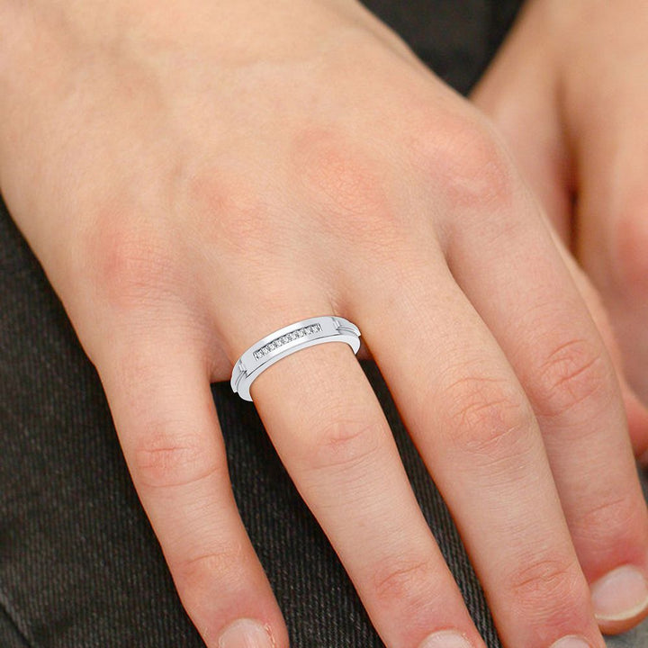 10k White Gold Lab Diamond Trio Set for Her
