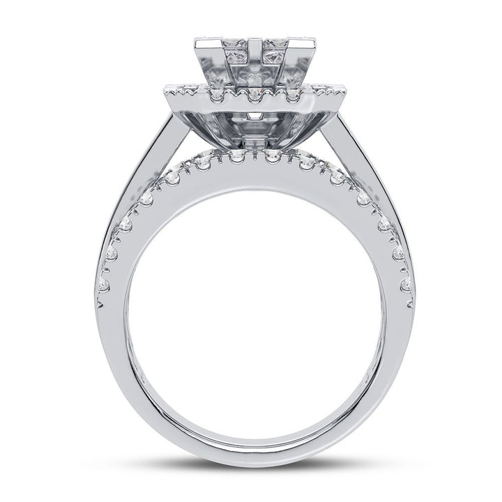 Sparkling 2.50CT Lab Diamond Bridal Ring in White Gold