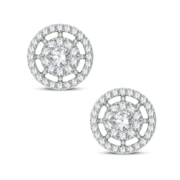 Sparkling 1.50ct Lab Diamond Earrings in White Gold