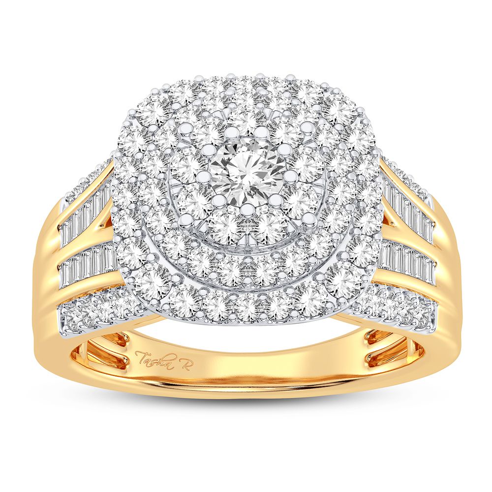 14K Yellow Gold 1.00CT Diamond Ring