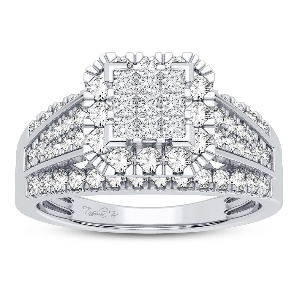 10k White Gold Lab Diamond Solitaire Engagement Ring (1.00CT)