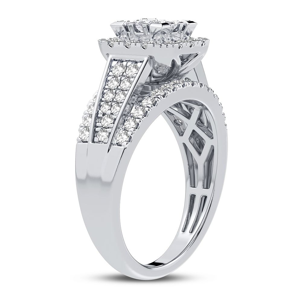 10K White Gold 1.00CT Diamond Ring