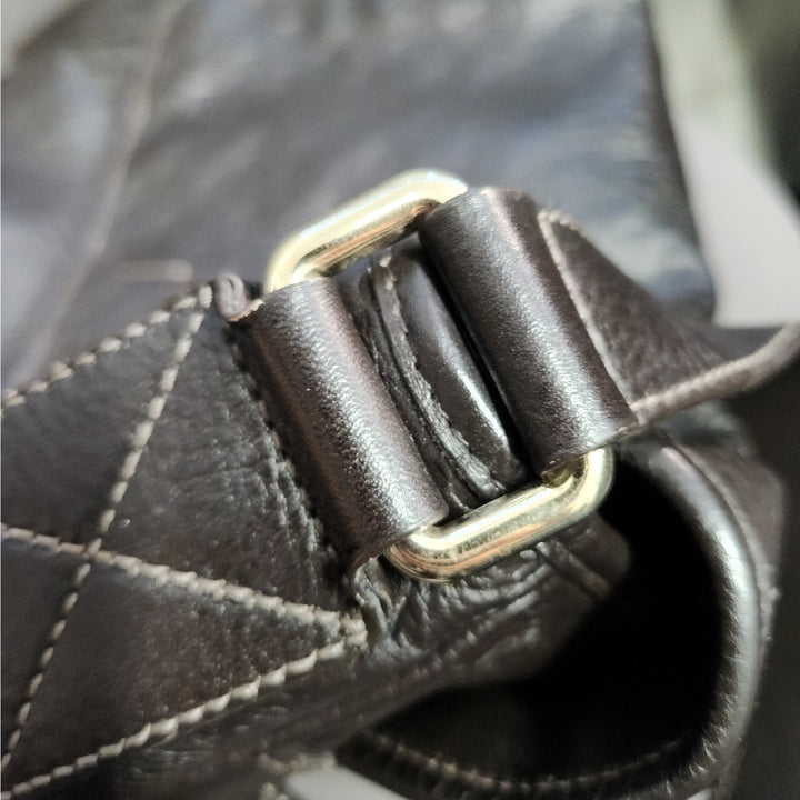 Gucci Brown Guccissima Leather Messenger Bag/Crossbody bag Embossed GG Monogram