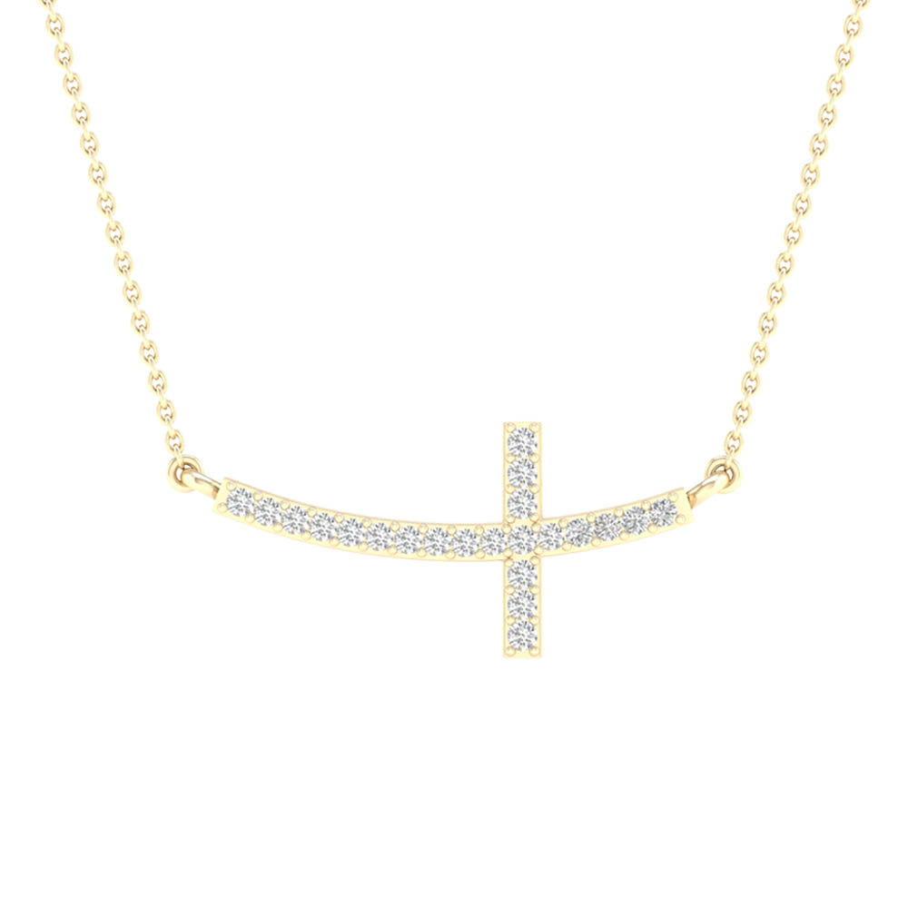 Magnifcnet 10K 0.06ct Diamond Neckalce