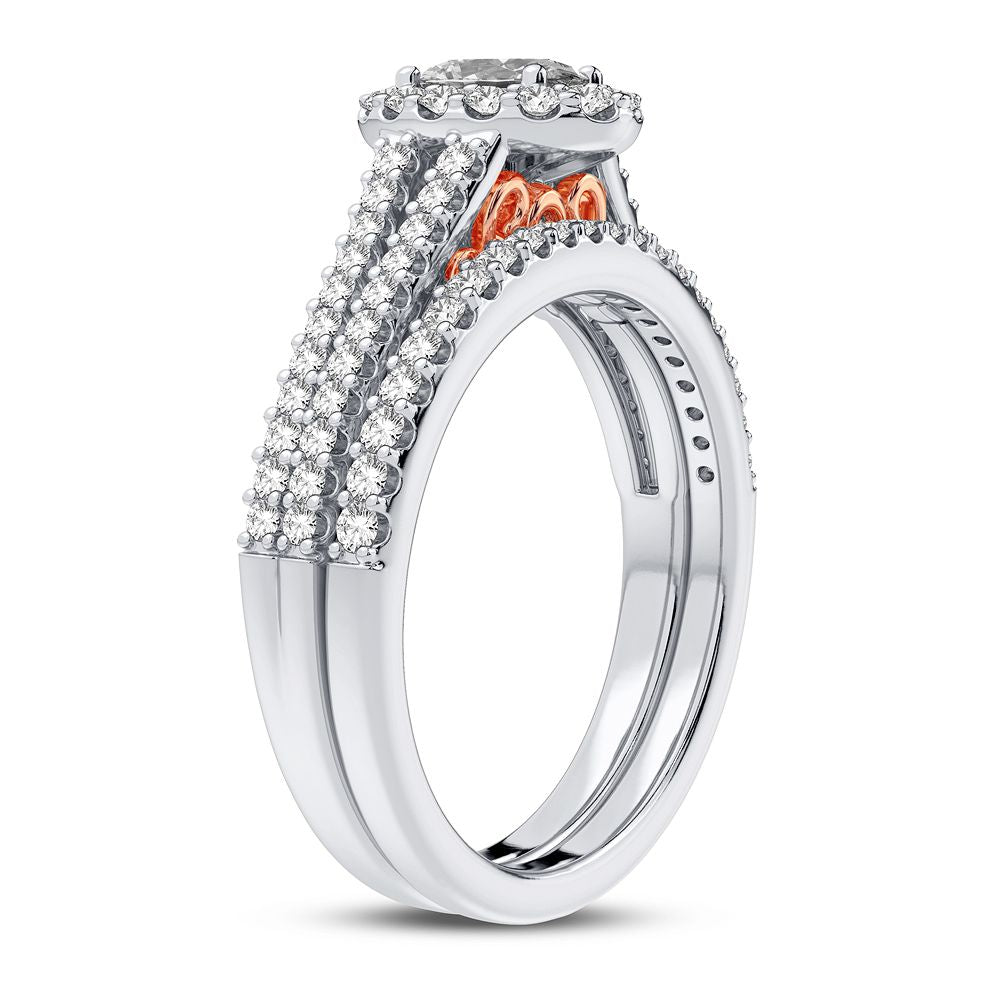 14k Rose Gold Lab Diamond Engagement Ring (0.9CT)