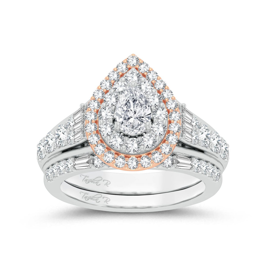 Romantic Rose Gold 2CT Lab Diamond Engagement Ring