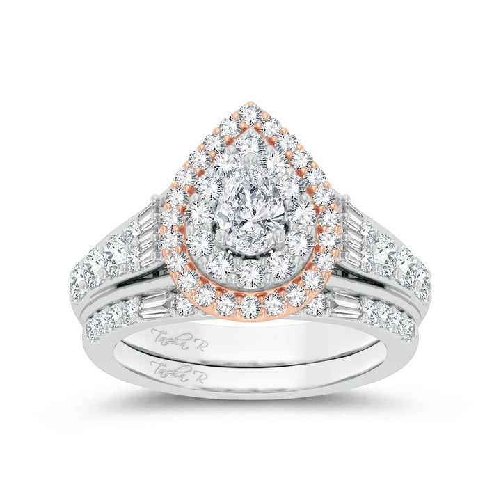 Romantic Rose Gold 2CT Lab Diamond Engagement Ring