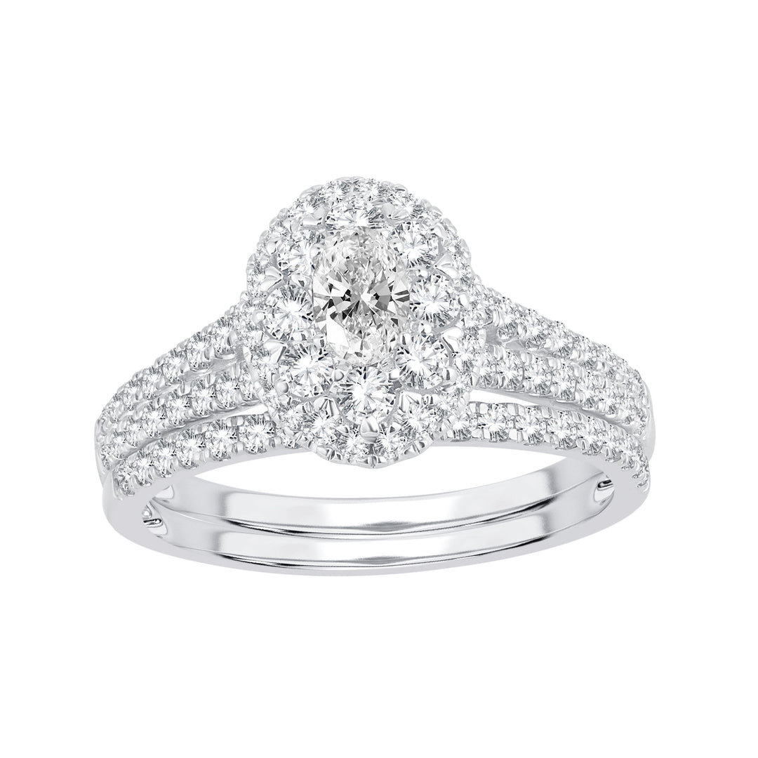 Elegant 14k White Gold 1.16CT Lab Diamond Engagement Ring