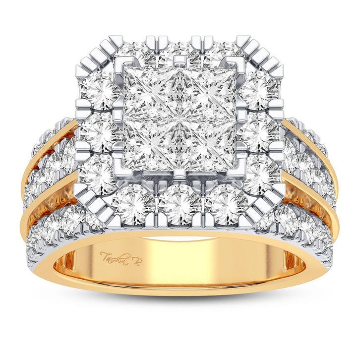 Luminous 14K Yellow Gold Lab Diamond Bridal Ring