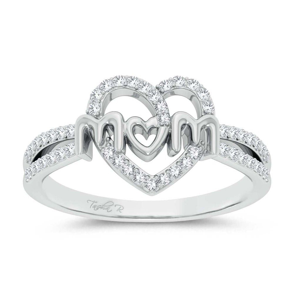 10K White Gold 0.20ct Diamond Solitaire Ring