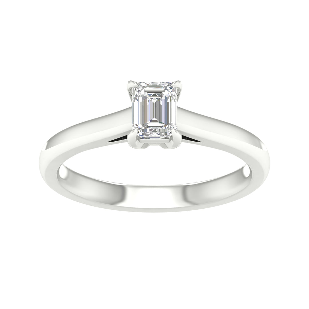 Certified 0.50CT Lab Diamond Solitaire in White Gold