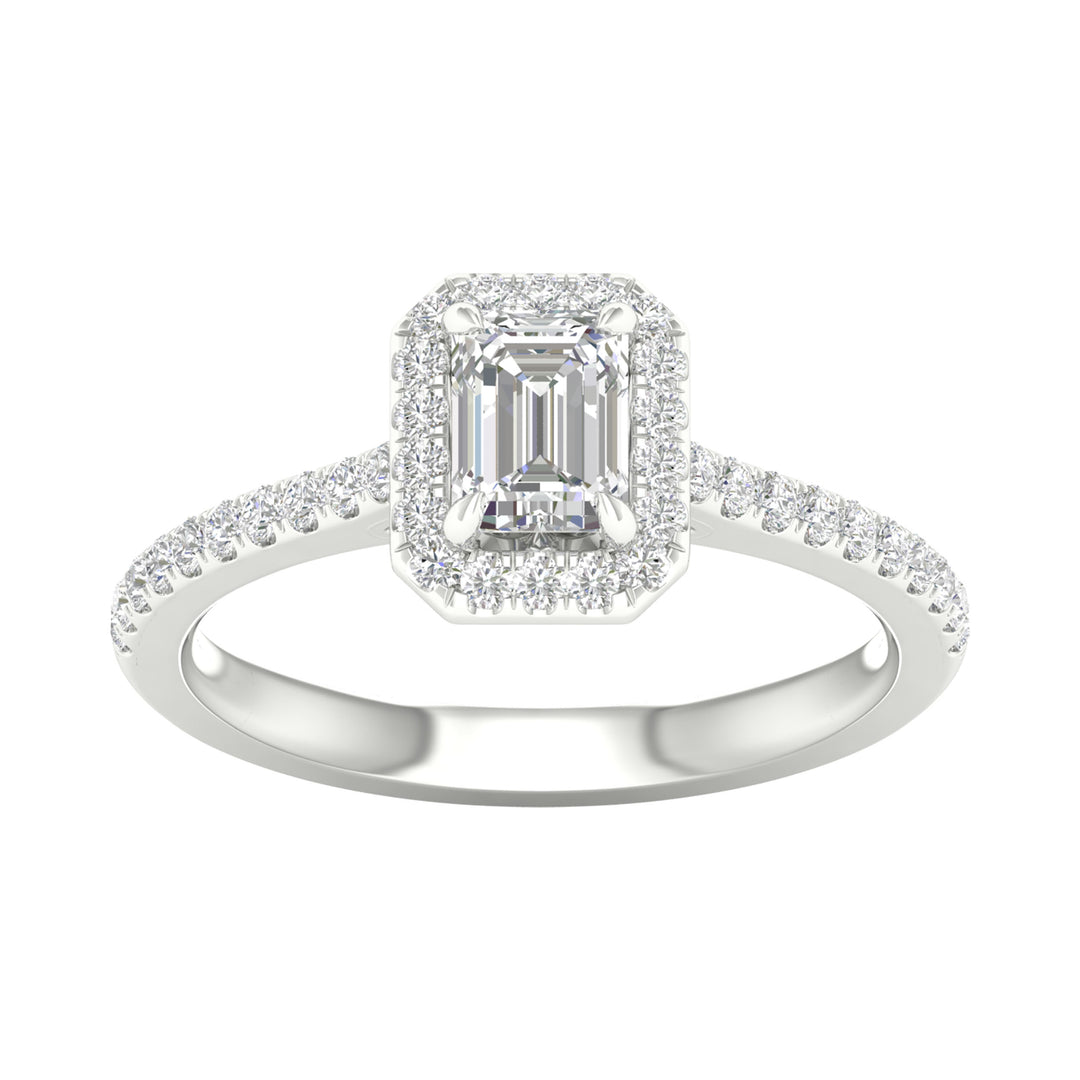 Certified 1CT Lab Diamond Ring in Pristine White Gold