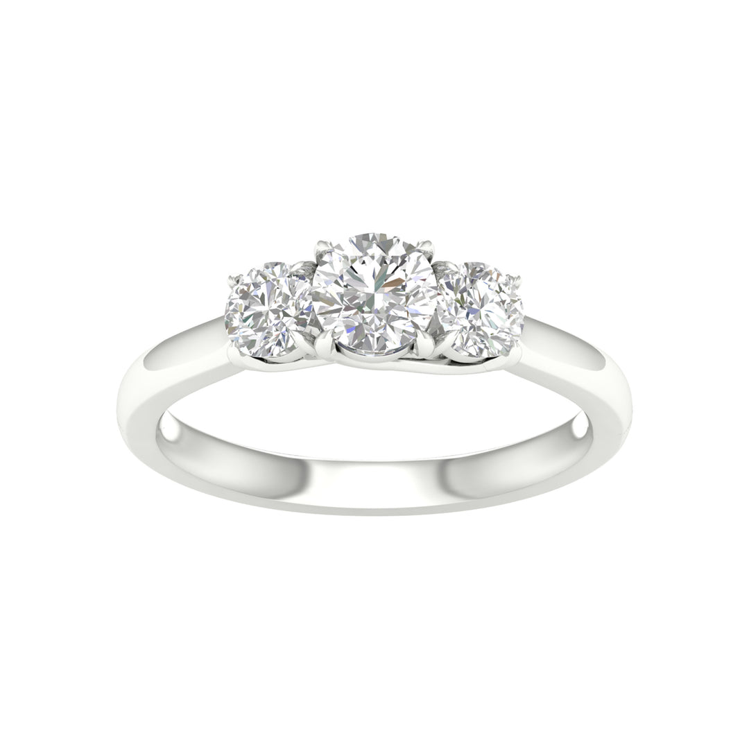 Certified 1CT Lab Diamond Solitaire in Pristine White Gold