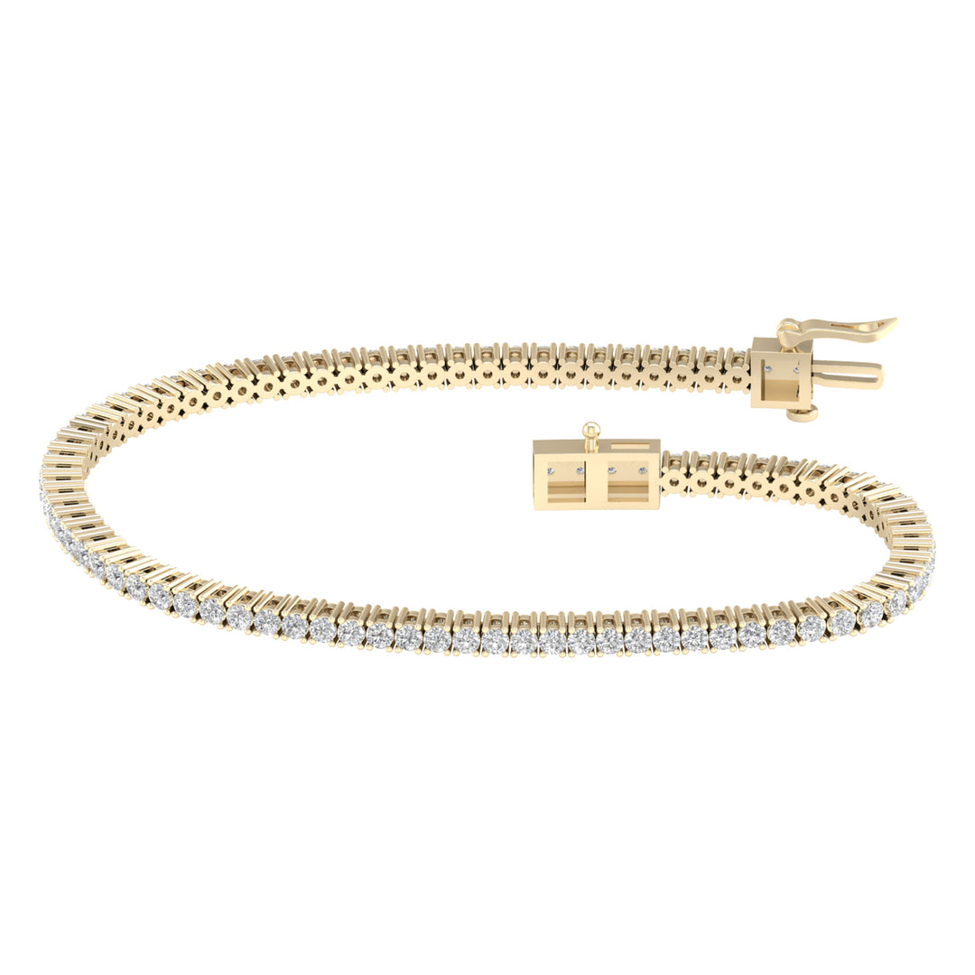14K 3.00CT Certified Lab Grown Diamond Bracelet