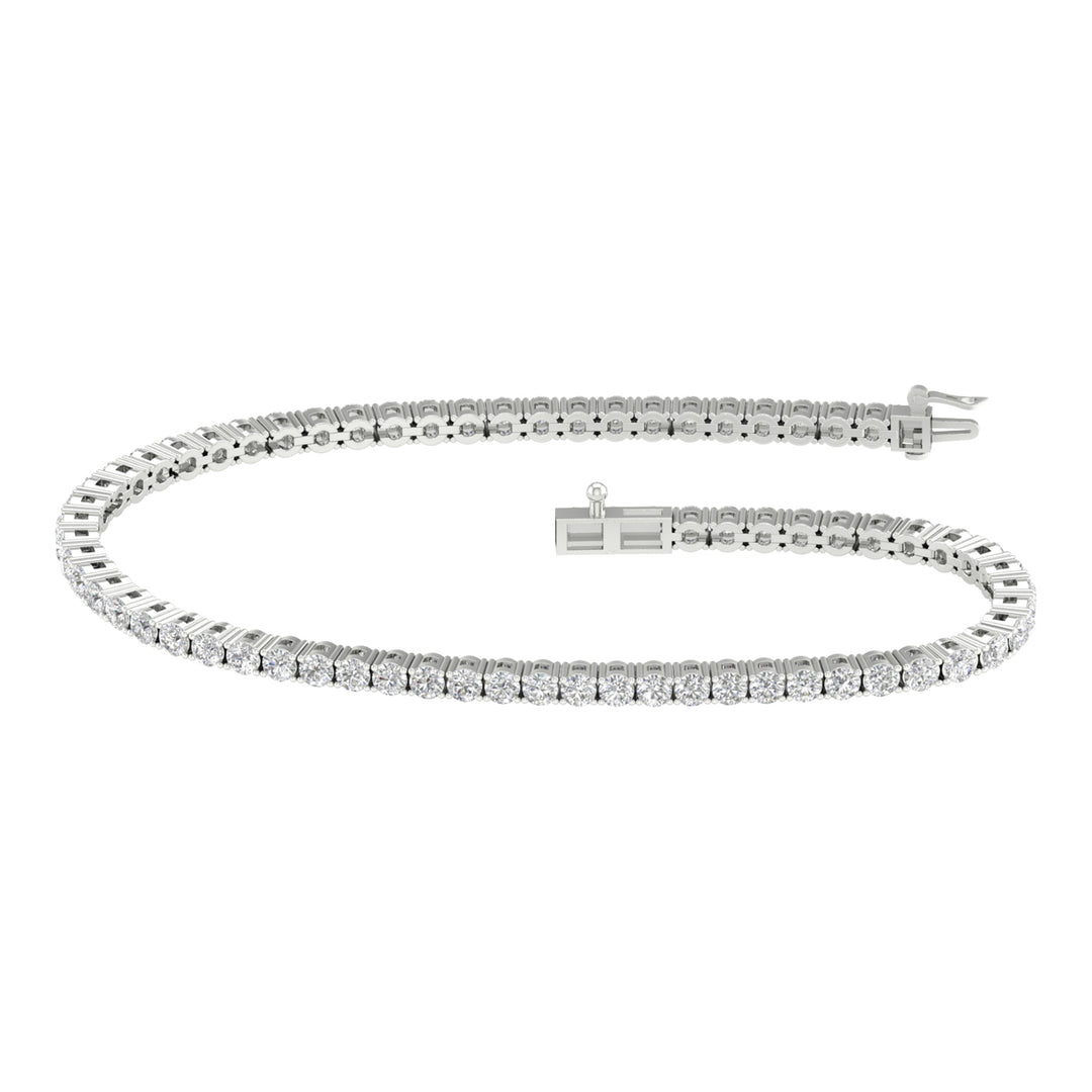14K 4.00CT  Certified Lab Grown Diamond Bracelet