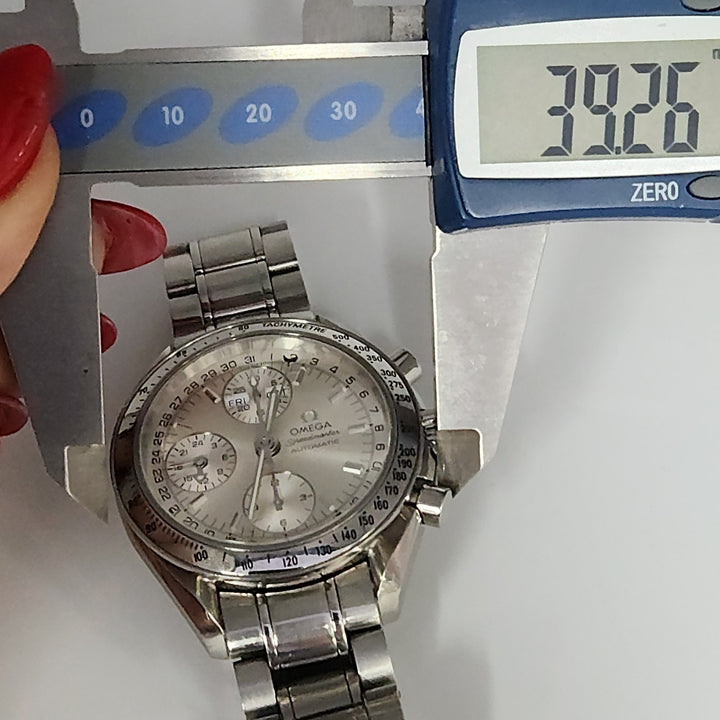 OMEGA Speed master Triple Calendar Automatic Stainless Steel Watch