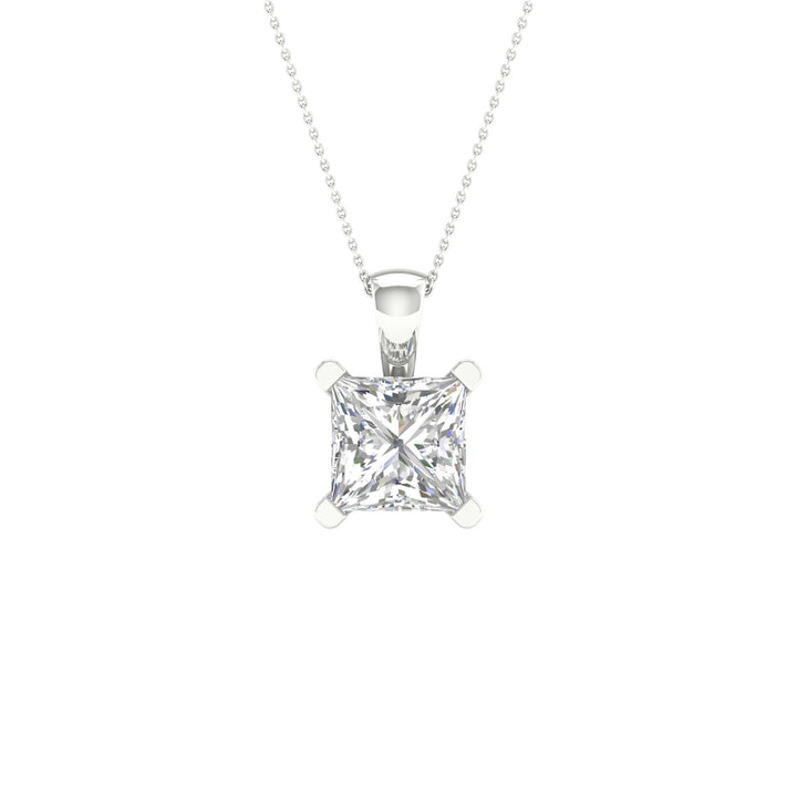 14K 2.00CT Certified Lab Grown Diamond Pendant ( IGI Certified )