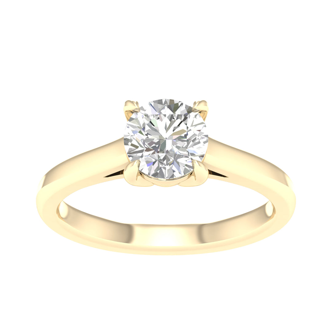 14K Yellow Gold 1.50CT Lab Grown Diamond Solitaire Ring