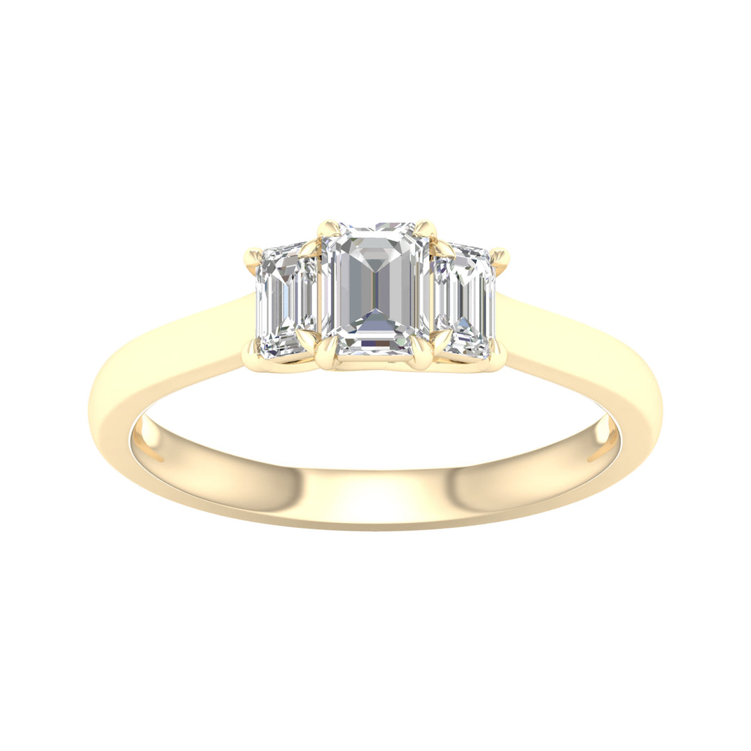 Certified 1CT Lab Diamond Solitaire in Pristine White Gold