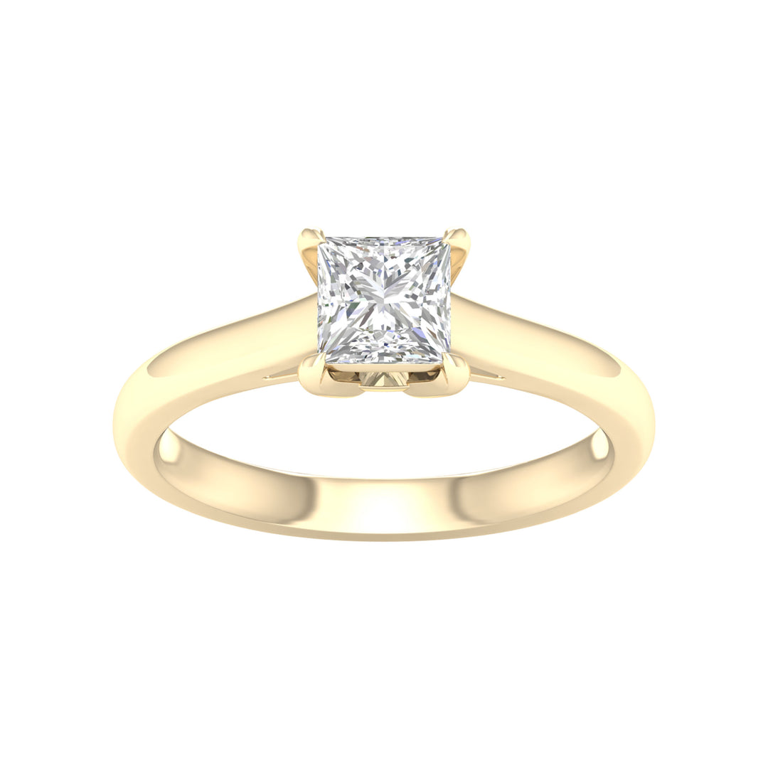 Certified 1CT Lab Diamond Solitaire in Pristine White Gold