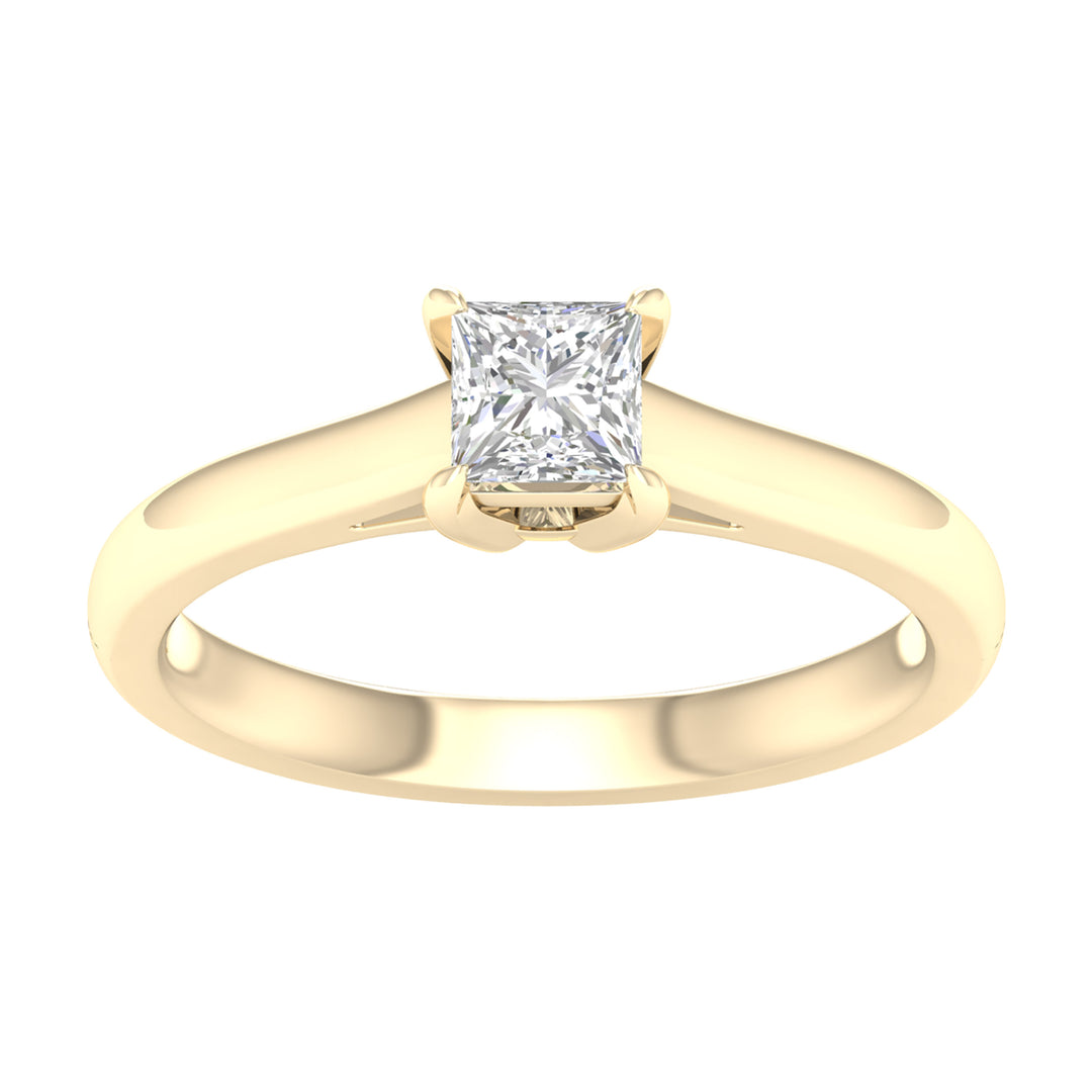 Certified 0.50CT Lab Diamond Solitaire in White Gold