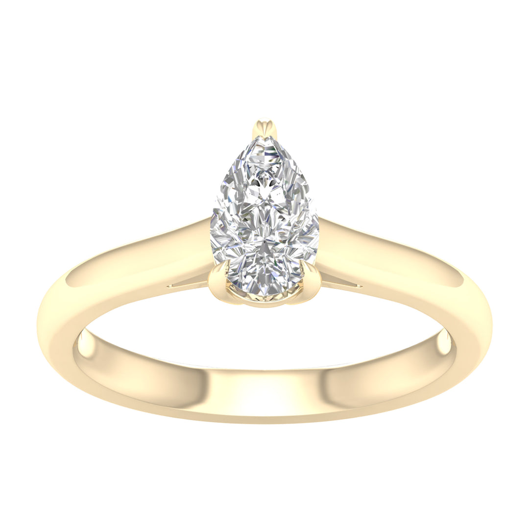 Brilliant 14k White Gold 0.75CT Lab Grown Diamond Ring