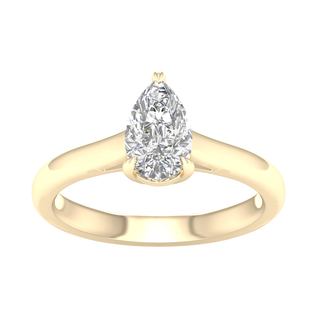 Certified 1CT Lab Diamond Solitaire in Pristine White Gold