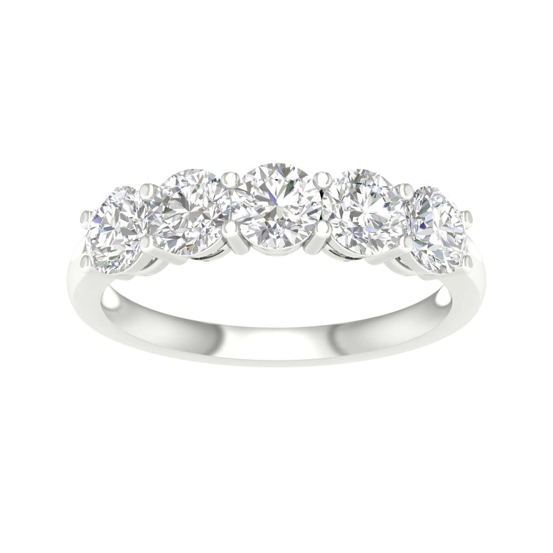 Brilliant 14K White Gold Lab Diamond Womens Ring 1.50CT