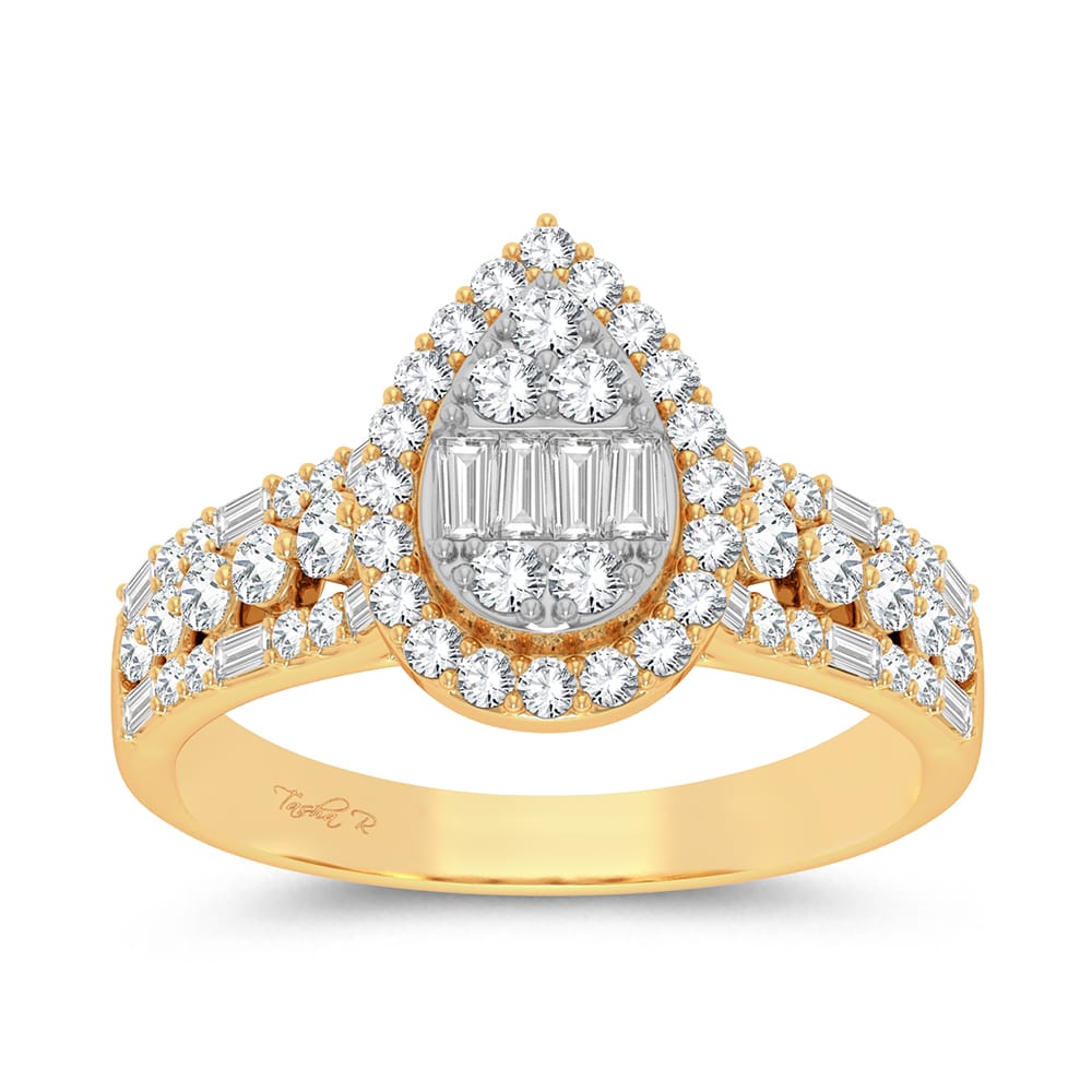 Timeless 14K Yellow Gold 0.75ct Lab Diamond Engagement Ring