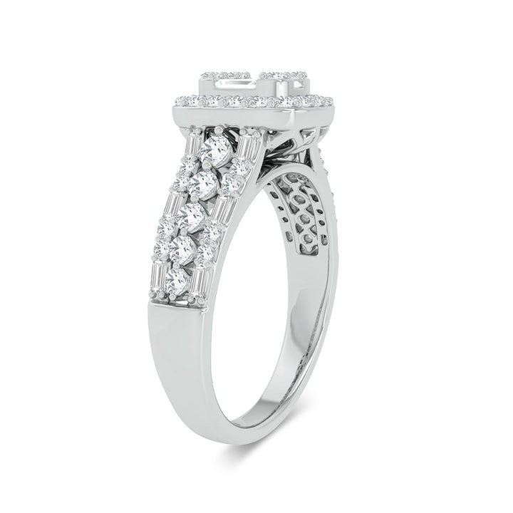 Luminous 14k White Gold 0.75ct Lab Diamond Engagement Ring