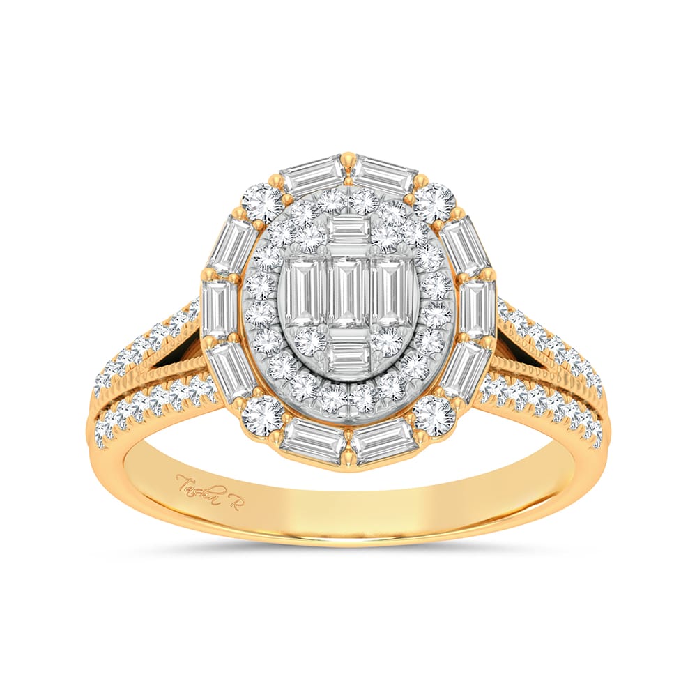Romantic 14k Rose Gold 0.75ct Lab Diamond Engagement Ring