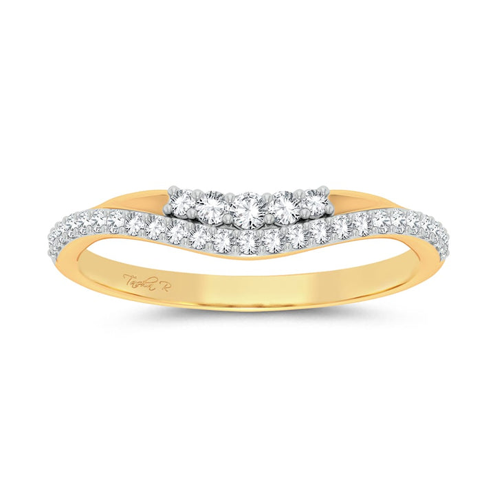 10K Yellow Gold 0.25ct Lab Diamond Womens Ring Enhancer