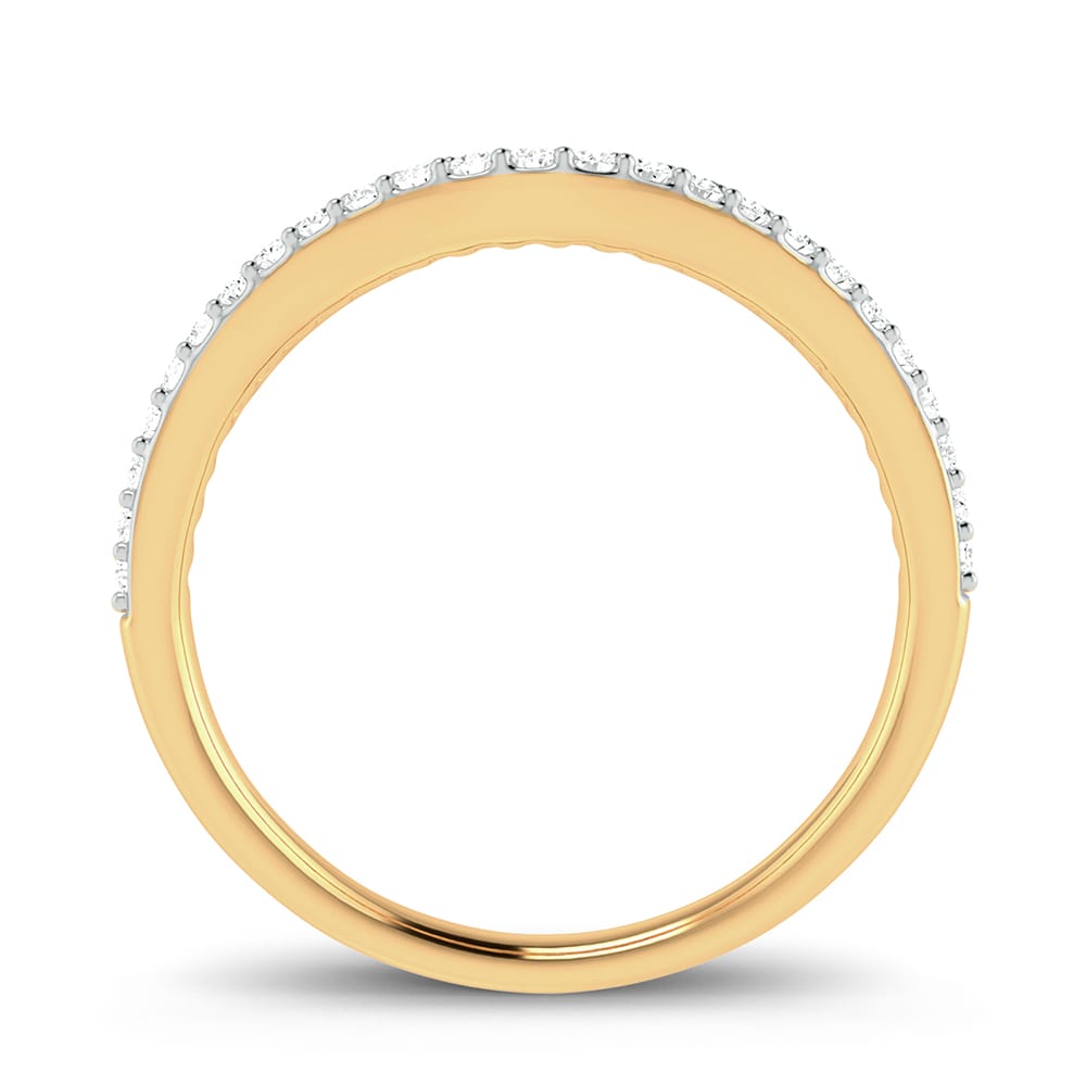 10K Yellow Gold 0.25ct Lab Diamond Womens Ring Enhancer