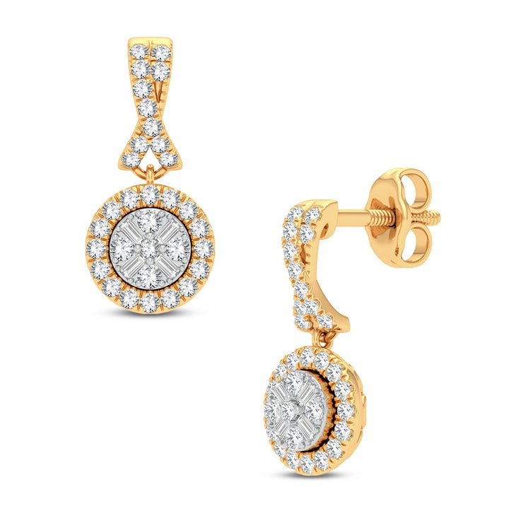 10k Yellow Gold 0.33ct Lab Diamond Stud Earrings
