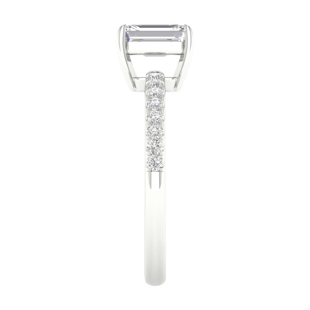 Brilliant 14K White Gold 1.16CT Lab Diamond Ring