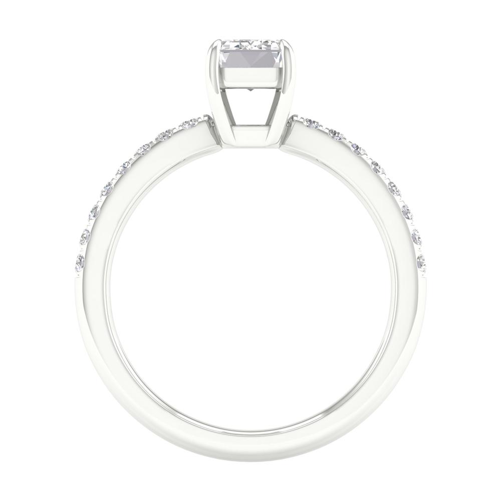 Brilliant 14K White Gold 1.16CT Lab Diamond Ring