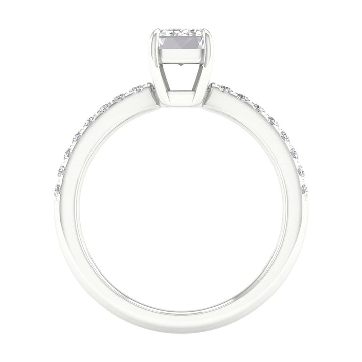 Brilliant 14K White Gold 1.16CT Lab Diamond Ring