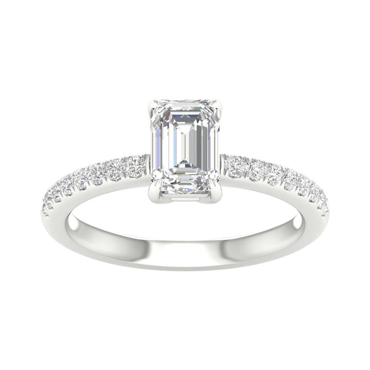 Brilliant 14K White Gold 1.16CT Lab Diamond Ring