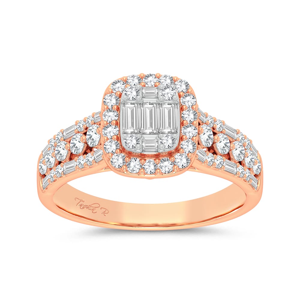 Timeless 14k Rose Gold 0.75ct Lab Diamond Engagement Ring